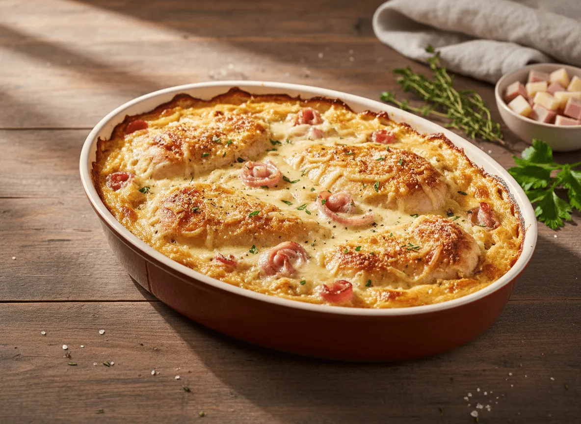 creamy-chicken-cordon-bleu-casserole