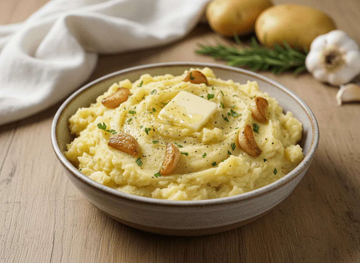 garlic-butter-mashed-potatoes-roasted-garlic