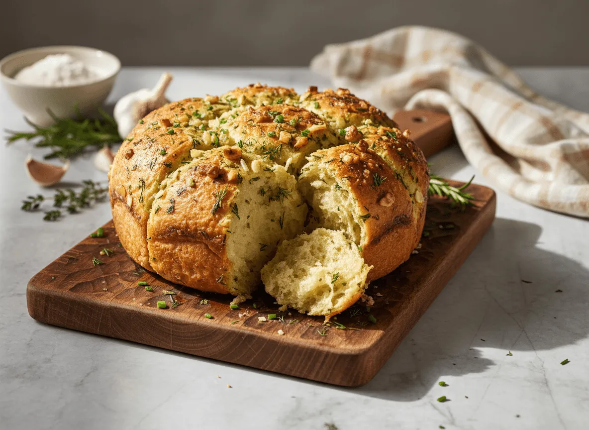 garlic-herb-pull-apart-bread