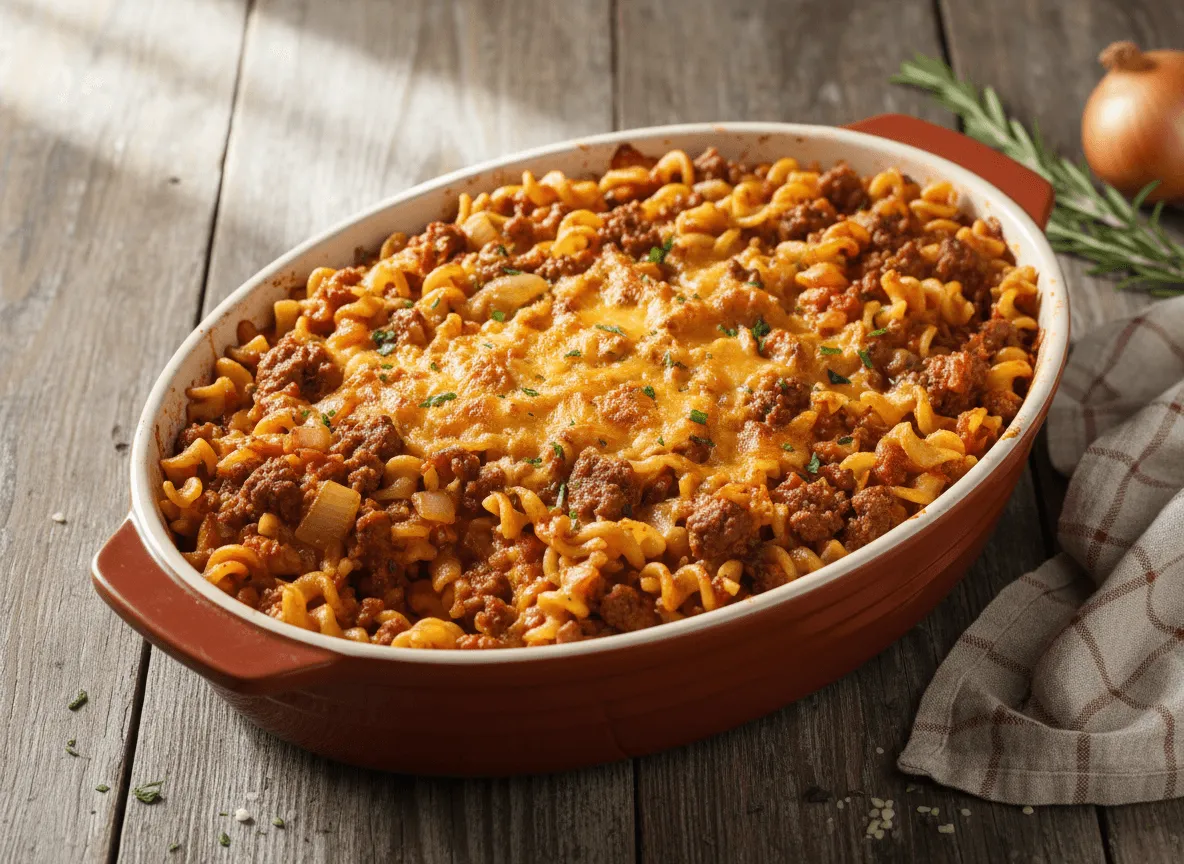 grandmas-hamburger-noodle-casserole