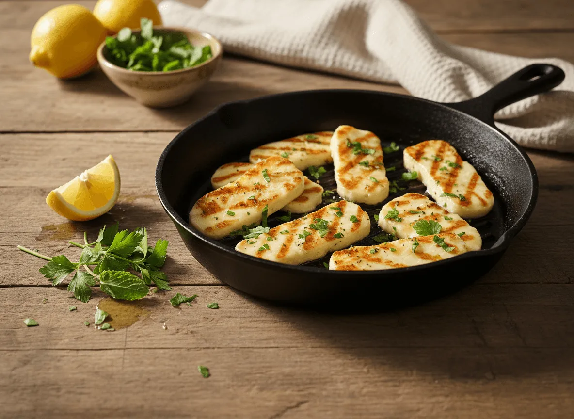 grilled-halloumi-lemon-herbs