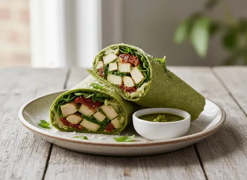 pesto-chicken-wraps
