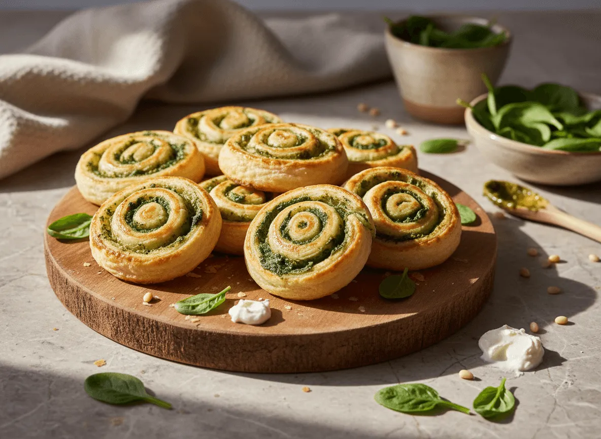 puff-pastry-party-pinwheels-spinach-pesto